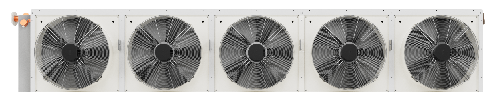 ostro-c-ventole Primo piano su ventole gas cooler OSTRO C Stefani