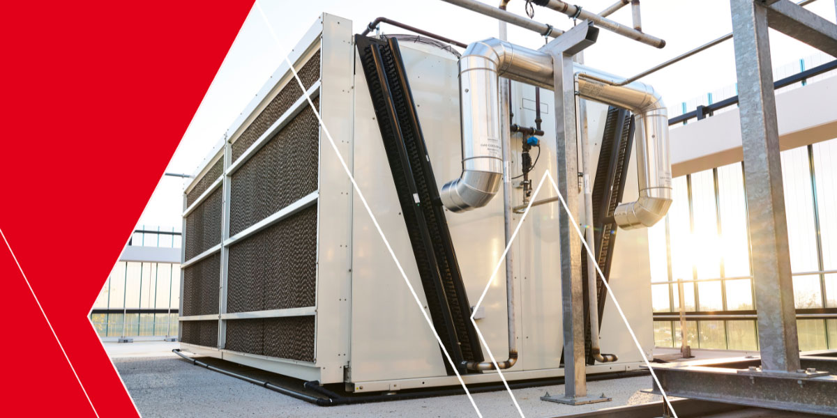 dry cooler OSTRO con sistema adiabatico in impianto co2 per impianti refrigerazione industriali