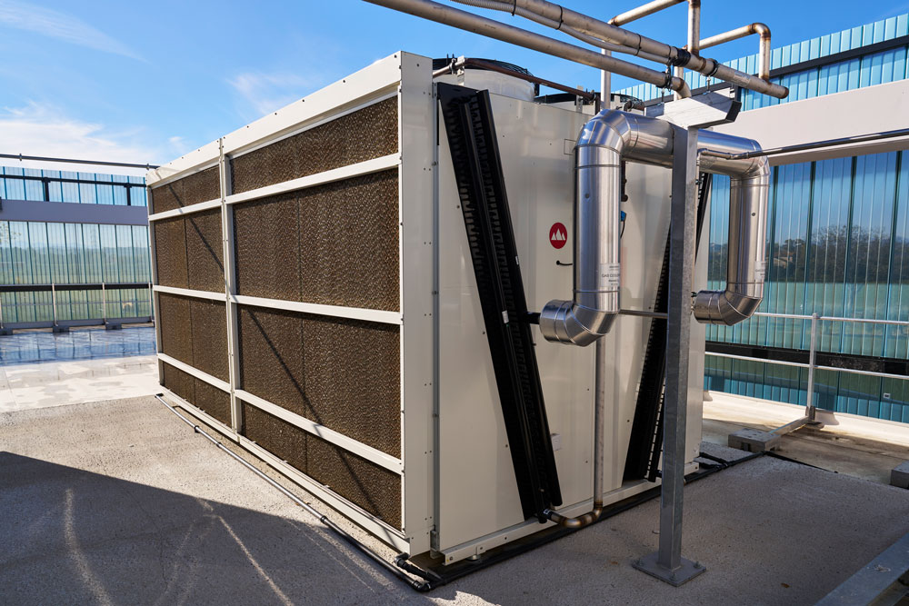 dry cooler ostro vista laterale esterna impianti di raffreddamento