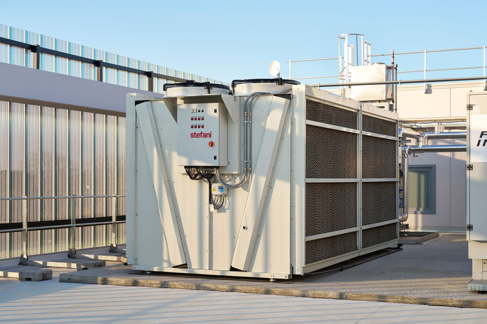 dry cooler ostro vista laterale esterna impianti di raffreddamento